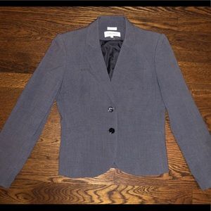 Gray Calvin Klein Two Button Blazer